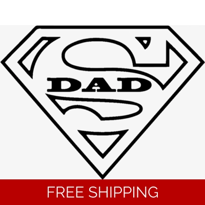 Superman S Logo Super Dad Die Cut Vinyl Decal sticker Superman S Logo Super Dad Die Cut Vinyl Decal sticker